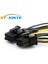 Xt-Xınnte 24PIN - Çift 6 Pin Pcı-E Grafik Kartı Güç Kablosu Önyükleme Grafik Adaptör Kablosu Tel 18AWG 30 cm (Yurt Dışından) 3