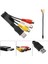 25 cm USB 2.0 Erkek 3 Rca Dişi Adaptör Ses Dönüştürücü Video Av A/v Kablosu Hdtv Tv Monitörü Dv Lotus Kablosu (Yurt Dışından) 3