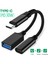 USB C Otg Kablolu Telefon Adaptörü 2in1 Tip C Erkek USB C Dişi Şarj Portu ile USB Dişi Splitter Adaptörü Samsung Xiaomi Için (Yurt Dışından) 1