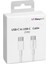 Apple iPhone iPad Uyumlu Usb-C To Usb-C Şarj Kablosu (1m) Beyaz 5