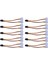 10 Adet/takım Çift Molex 4-Pin'den Bir Pcı-E 6-Pin Güç Konektörü Y Adaptör Kablosu (Yurt Dışından) 1