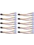 10 Adet/takım Çift Molex 4-Pin'den Bir Pcı-E 6-Pin Güç Konektörü Y Adaptör Kablosu (Yurt Dışından) 2