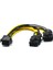 6pin Ila 2*8pin (6+2)Pin Madenci Molex 6 Pin Pcı E Ila 2*pcıe 8 (6+2) Pin Grafik Ekran Kartı Pcı-E VGA Splitter Hub Güç Kablosu (Yurt Dışından) 3