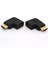 HDMI Erkek Dişi Adaptör Dönüştürücü 90 Derece Açı Sağa / Sola Dönüş HDMI Konektörü Destek Çözünürlükleri 1080P (Yurt Dışından) 2