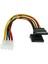 2 Adet/grup Sata Güç Kablosu Ayırıcı 4 Pin Seri 15 Pin Y Ayırıcı Sabit Disk Ide Güç Kabloları Kablo Adaptörü (Yurt Dışından) 3