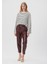 Bordo Suni Deri Pantolon 1010557-70421 2