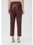 Bordo Suni Deri Pantolon 1010557-70421 4