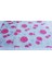 ŞEFFAF DESENLİ 100cm x 120cm PEMBE GUL MASA ÖRTÜSÜ 1.7mm KALIN PVC KAYMAZ MASA ÖRTÜSÜ 2