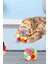 Ponponlu ve Çıngıraklı Kedi Oyun Topu Kedi Egzersiz Oyuncağı Evcil Hayvan Hareket Oyuncak 1 Adet 5