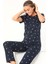 Sude Homewear Sudehomewear Kısa Kol Kalp Desenli Pijama Takımı 1