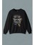 Puro Içen Şempanze Monkey Goril Maymun Baskılı Sweatshirt 1