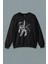 Uzayda El Sallayan Astronot Cosmos Baskılı Sweatshirt 1