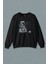 Uzayda Olta Atan Astronot Cosmos Uzay Gezegen Baskılı Sweatshirt 1