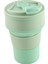 Yürüyüş Için Silikon Katlanabilir Su Bardağı, 12 Oz Katlanabilir Su Şişeleri Bpa Içermez, Yeniden Kullanılabilir Seyahat Koşu Kampı Su Şişeleri, Spor Su Bardağı (350ML)（YEŞIL） (Yurt Dışından) 1