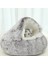 Kabuk Yarı Kapalı Kedi Yuvası-Kahverengi (PELUŞ)-40CM (Yurt Dışından) 4