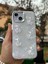 Apple iPhone 14 Kılıf Hologramlı Renkli Kalp Kurdele 3D Kabartmalı Ayıcık Kabartmalı Emoji Kristal Şeffaf 4