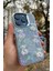 Apple iPhone 15 Pro Max Uyumlu Kılıf Renkli Kalp Kurdele 3D Kabartma Ayıcık Emoji Kristal Şeffaf Clear 1