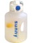 Süper Kapasiteli Spor Su Bardağı Kızlar Yoga Şişesi Şişesi Net Kırmızı Ton Varil Yüksek Değerli Uzay Bardağı Buzlu Mavi 1000 ml (Yurt Dışından) 1