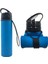 Katlanabilir Su Şişesi - Sızdırmaz Döner Kapaklı - Bpa Içermez, 22 Oz (Mavi) (Yurt Dışından) 1