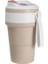 Katlanabilir Kahve Fincanı, Taşınabilir Katlanabilir Seyahat Kupa, 15OZ450ML Dayanıklı ve Yeniden Kullanılabilir Kamp Kupası, Seyahat Için Pipetli ve Kapaklı Silikon Cep Bardak, Aç (Yurt Dışından) 1