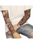 Sahte Geçici Dövme Kollu Yetişkin Kadın Erkek Elastik Kol Çorap Üzerinde Kayma Unisex Parti Cadılar Bayramı Dövme Biker Güneş Bloğu 1 PAIR-GKK004 (Yurt Dışından) 5