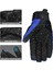 Motosiklet Eldivenleri Çelik Mafsal Motosiklet Atv Motokros Kir Bisiklet Yarışı Bmx Mx Yokuş Aşağı Taktik Eldiven Dokunmatik Ekran (L, Mavi) (Yurt Dışından) 3