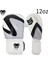 Eldivenler Erkek Boks Eldivenleri Ağır Hizmet Paketi Antrenman Eldivenleri Kadın Mma (Siyah Gri) 12OZ (Yurt Dışından) 1