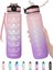 32 Oz Zaman Işaretleyici ve Pipetli Motivasyon Su Şişesi - Buzlu Taşınabilir Yeniden Kullanılabilir Fitness Spor 1l Erkekler Kadınlar Için Su Şişesi Çocuklar Öğrenci Ofis Spor Salo (Yurt Dışından) 1