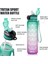32 Oz Zaman Işaretleyici ve Pipetli Motivasyon Su Şişesi - Buzlu Taşınabilir Yeniden Kullanılabilir Fitness Sporu Erkekler Kadınlar Için 1l Su Şişesi Çocuklar Öğrenci Ofis Spor Sal (Yurt Dışından) 2