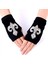 Kadın Punk Kış Kol Isıtıcı Örme Esnek Yumuşak Parmaksız Eldiven, Siyah J (Yurt Dışından) 1