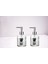 Banyo Seti Cam Sıvı Sabunluk 2 Adet,kaktüs 1 Desen 300ML 7,6X15,5CM 2