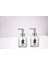 Banyo Seti Cam Sıvı Sabunluk 2 Adet,kaktüs 2 Desen 300ML 7,6X15,5CM 2