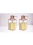 Banyo Seti Sıvı Sabunluk 2 Adet Modern Altın Bakır Tasarımlı 6X6X15CM 400ML 3