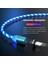 Keysıon Manyetik Kablo Akan Işık LED Mikro USB Kablosu Samsung Tip-C iPhone Için Xiaomi Için Şarj Mıknatıs Şarj Kabloları (Yurt Dışından) 3