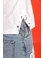 10-14 Yaş Kız Çocuk Kartal Baskılı Zincir Detaylı Beyaz Renk T-Shirt 3