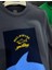 Flok Kadife Köpek Balığı Baskılı Sweatshirt 2