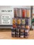433-GR-6 36 Lı Kare Etiketli Gıda Erzak Baharat Saklama Kabı Seti 12X(0.60+1.30+1.90) Lt Gri 1