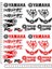 Yamaha Motosport Motorsiklet Kask Sticker Çıkartma Seti 1