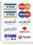 Ödeme Yöntemi Visa Master Card Setcard Sticket Çıkartma Seti 1