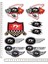 Isle Of Man Motorsiklet Kask Leptop Sticker Çıkartma Seti 1