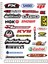 Motorsiklet Kask Leptop Telefon Arkası Sticker Çıkartma Seti 1