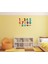 DUVAR ÇIKARTMA STICKER DEKORATİF DUVAR KAĞIDI,SÜS İKİ ADET RAKAMLI DESEN PVC 48X33X0,5CM 4