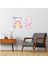 DUVAR ÇIKARTMA STICKER DEKORATİF DUVAR KAĞIDI,SÜS İKİ ADET PRENSES DESENLİ PVC 70X50X0,5CM 5