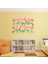 DUVAR ÇIKARTMA STICKER DEKORATİF DUVAR KAĞIDI,SÜS İKİ ADET PEMBE GÜLLÜ PVC 70X50X0,5CM 4