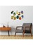 DUVAR ÇIKARTMA STICKER DEKORATİF DUVAR KAĞIDI,SÜS İKİ ADET RENKLİ RAKAMLI PVC 48X33X0,5CM 2