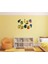 DUVAR ÇIKARTMA STICKER DEKORATİF DUVAR KAĞIDI,SÜS İKİ ADET RENKLİ RAKAMLI PVC 48X33X0,5CM 4