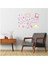 DUVAR ÇIKARTMA STICKER DEKORATİF DUVAR KAĞIDI,SÜS İKİ ADET ÇİÇEKLİ AĞAÇ DESENLİ PVC 70X50X0,5CM 4