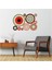 DUVAR ÇIKARTMA STICKER DEKORATİF DUVAR KAĞIDI,SÜS İKİ ADET GEOMETRİK HALKALI PVC 48X33X0,5CM 4