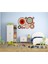 DUVAR ÇIKARTMA STICKER DEKORATİF DUVAR KAĞIDI,SÜS İKİ ADET GEOMETRİK HALKALI PVC 48X33X0,5CM 6