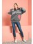 Lucky Me I See Ghosts Kanye Baskılı Kapüşonlu Oversize Sweatshirt 2
